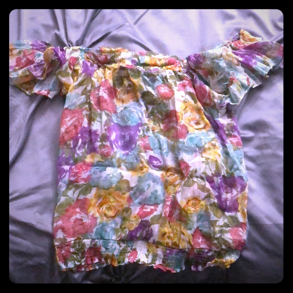 Floral forever 21 blouse